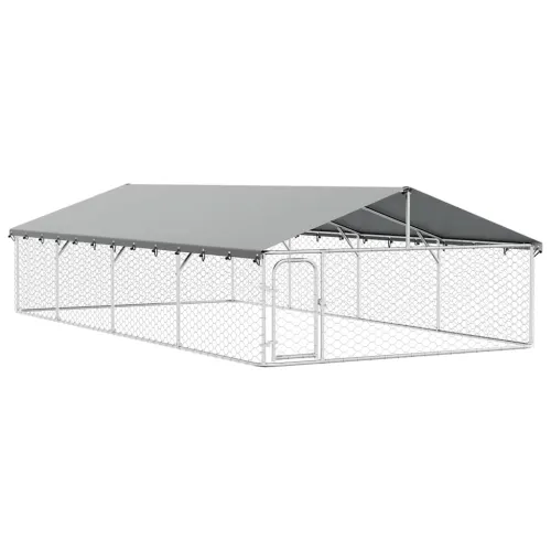 Vanjski kavez za pse s krovom 600 x 300 x 150 cm - 600 x 300 x 150 cm 1 Cijena