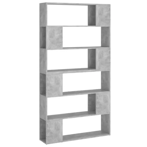 Ormarić za knjige / Paravan - Sobna pregrada boja betona 100x24x188 cm - Beton siva 1 Beton siva Cijena