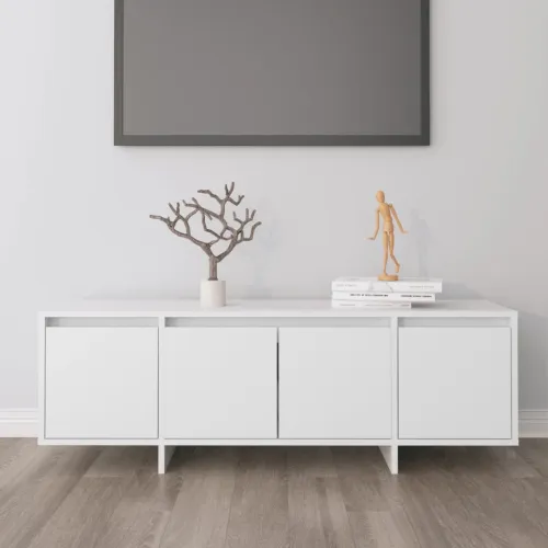 TV ormarić bijeli 120x30x40,5 cm od konstruiranog drva - Bijela 1 Cijena