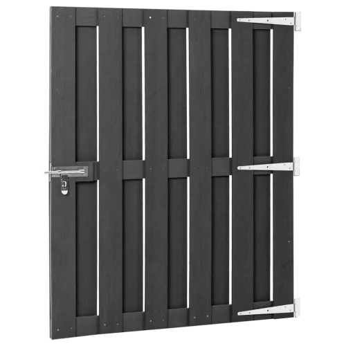 Dvorišna vrata - Vrtna vrata od WPC-a 100 x 112 cm siva - Siva 100 x 112 cm 100 x 112 cm Siva Cijena