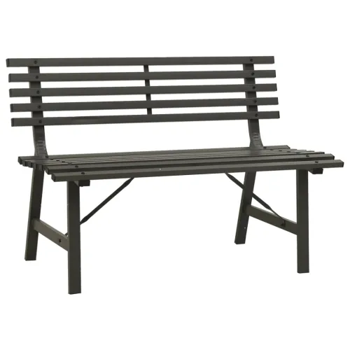 Vrtna klupa 110 cm čelična crna - Crna 1 1 Cijena