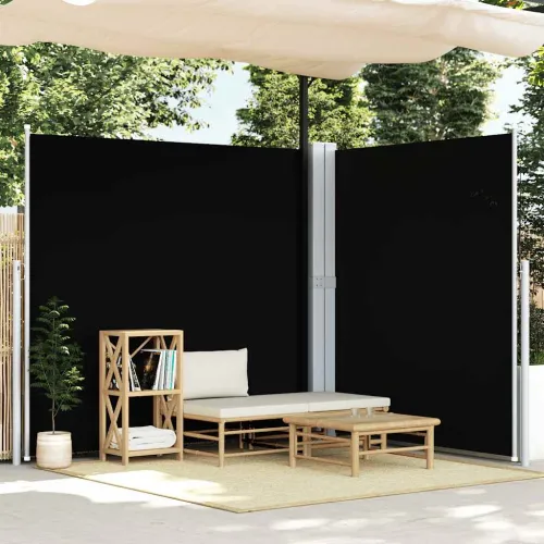 Uvlačiva bočna tenda crna 200 x 600 cm - Crna 200 x 600 cm Cijena