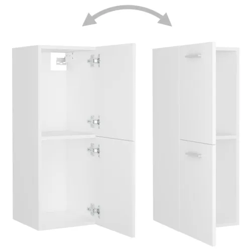 Set kupaonskog namještaja od iverice bijeli - Bijela 41 x 38.5 x 46 cm 1 1 Cijena
