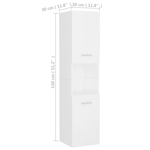 Set kupaonskog namještaja od iverice bijeli - Bijela 41 x 38.5 x 46 cm 1 4 Cijena