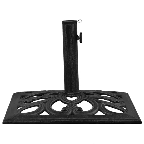 Stalak za suncobran crni 47 x 47 x 33 cm od lijevanog željeza - Crna 47 x 47 x 33 cm Cijena