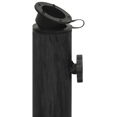 Stalak za suncobran crni 44 x 44 x 32 cm od lijevanog željeza - Crna 44 x 44 x 32 cm Cijena