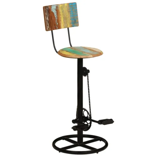 Barski stolci 2 kom od masivnog obnovljenog drva - Šareni 44 x 44 x 112 cm Cijena