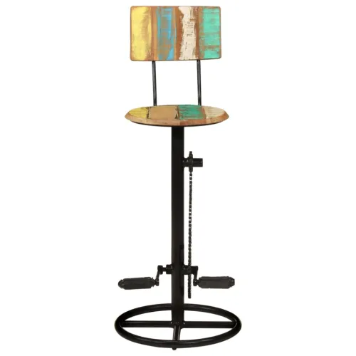 Barski stolci 2 kom od masivnog obnovljenog drva - Šareni 44 x 44 x 112 cm Cijena