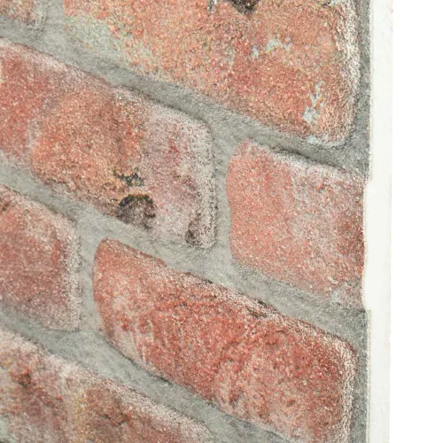Zidne panele 10 kom. 100 x 50 cm Crvena EPS pjena - Crvena Cijena