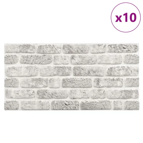Zidne panele 10 kom. 100 x 50 cm Svjetlosiva EPS pjena - Svjetlosiva Cijena