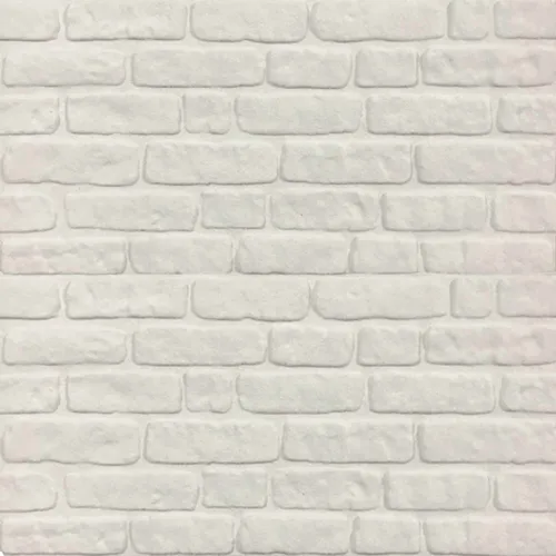 Zidne panele 10 kom. 100 x 50 cm Bijela EPS pjena - Bijela Cijena