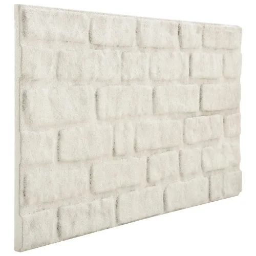 Zidne panele 10 kom. 100 x 50 cm Bijela EPS pjena - Bijela Cijena