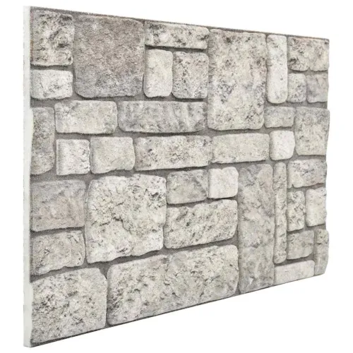 Zidne panele 10 kom. 100 x 50 cm Siva EPS pjena - Siva Cijena