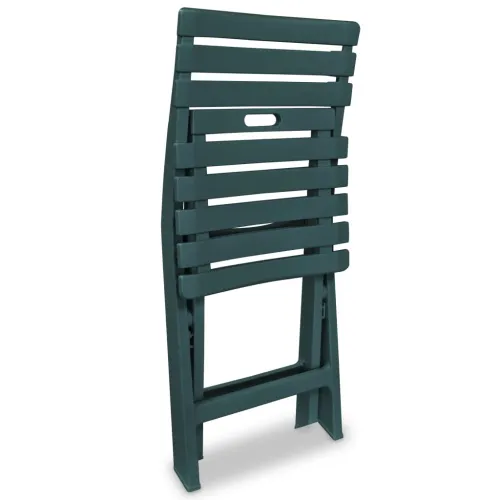 3-dijelni sklopivi bistro set plastični zeleni - Zelena Cijena