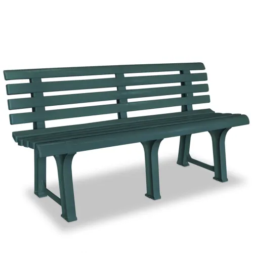 Vrtna klupa 145,5 cm plastična zelena - Zelena 1 2 Cijena