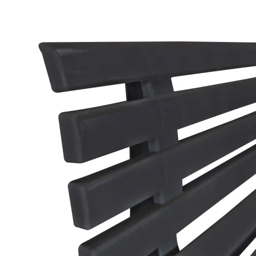Vrtna klupa 145,5 cm plastična antracit - Antracit Cijena