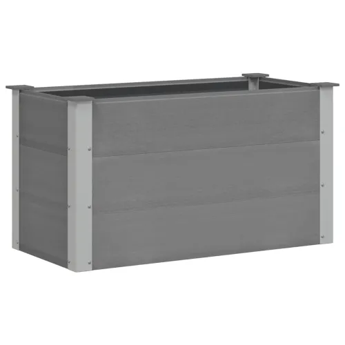 Vrtna Posuda za Sadnju WPC 100x50x54 cm Siva - 100 x 50 x 54 cm Siva Cijena