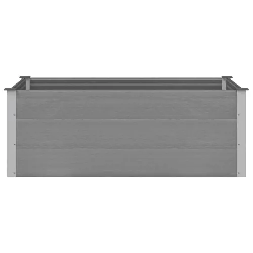 Vrtna Posuda za Sadnju WPC 150x100x54 cm Siva - Siva 150 x 100 x 54 cm 1 Cijena