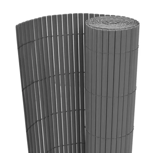 Dvostrana vrtna ograda PVC 150 x 500 cm siva - Siva 150 x 500 cm 1 Cijena