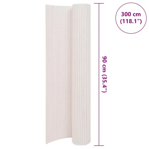 Dvostrana Vrtna Ograda 90x300 cm Bijela - Bijela 90 x 300 cm 1 Cijena
