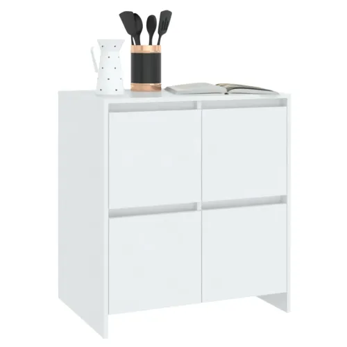 Komode 2 kom bijele 70 x 41 x 75 cm konstruirano drvo - Bijela 1 Cijena