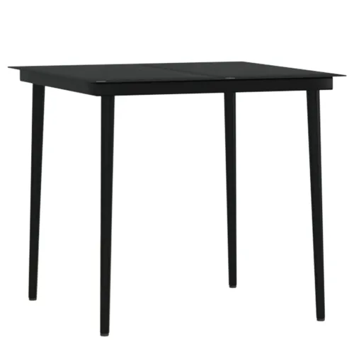 Vrtna garnitura - 5-dijelni vrtni blagovaonski set s jastucima smeđi - Smeđa Dužina stola 80 cm 4 Cijena