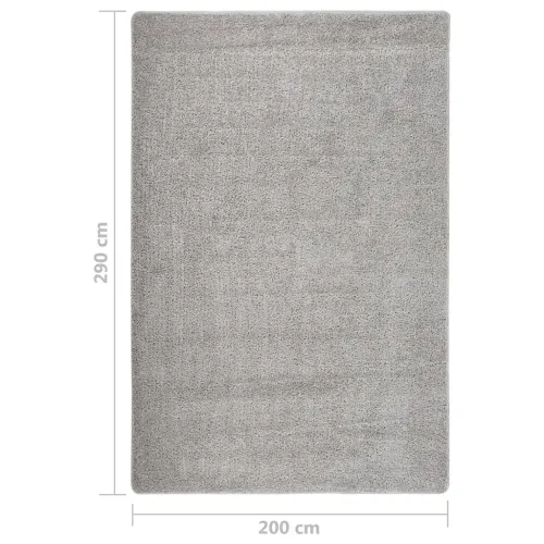 Čupavi tepih svjetlosivi 200 x 290 cm protuklizni - Svjetlosiva 200 x 290 cm Cijena