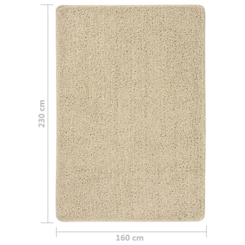 Čupavi tepih krem 160 x 230 cm protuklizni - Krema 160 x 230 cm Cijena