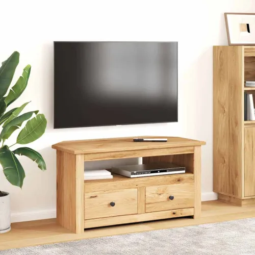 Kutni TV ormarić od borovine 93x49x49 cm Panama Range - Smeđa 1 Cijena