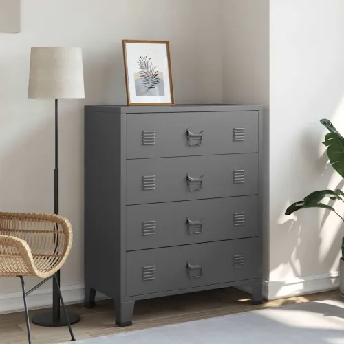 Industrijski ladičar antracit 78 x 40 x 93 cm metalni - Antracit 1 Cijena