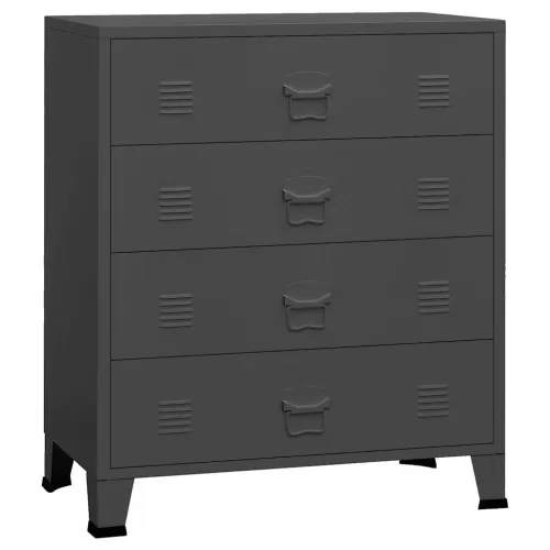 Industrijski ladičar antracit 78 x 40 x 93 cm metalni - Antracit 1 Cijena