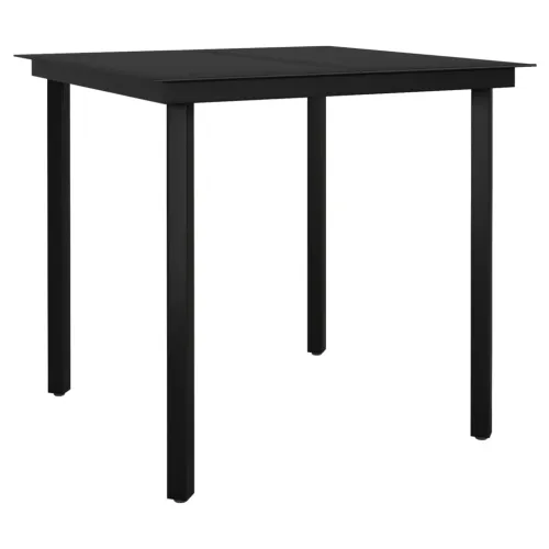 Vrtna garnitura - 3-dijelni vrtni blagovaonski set crni - Dužina stola 80 cm 2 Cijena