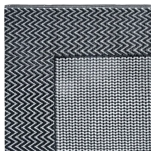 Vanjski tepih ARAKIL sivi 160x230 cm PP - Crna i siva 160 x 230 cm 1 Cijena