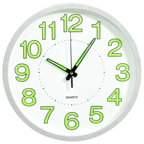 325167 Luminous Wall Clock White 30 cm - Bijela Bijela Cijena