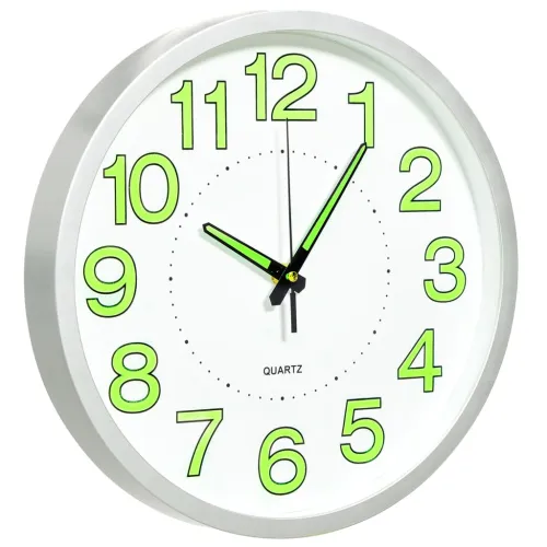 325167 Luminous Wall Clock White 30 cm - Bijela Bijela Cijena