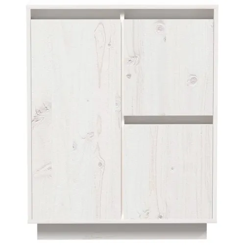 Komoda bijela 60 x 34 x 75 cm od masivne borovine - Bijela 1 Bijela Cijena