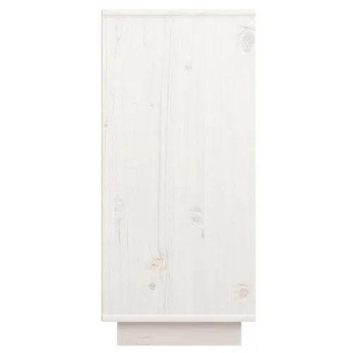 Komoda bijela 60 x 34 x 75 cm od masivne borovine - Bijela 1 Bijela Cijena