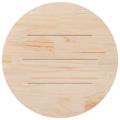 Ploča za stol Ø 80 x 2,5 cm od masivne borovine - Prirodna Ø 80 x 2.5 cm Cijena
