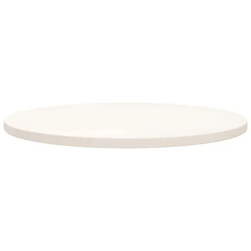 Ploča za stol bijela Ø 70 x 2,5 cm od masivne borovine - Bijela Ø 70 x 2.5 cm Cijena