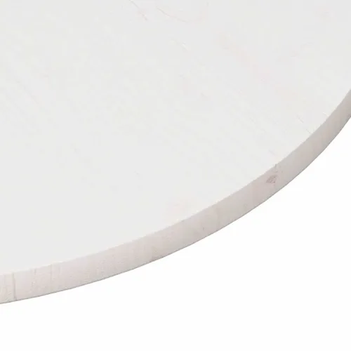 Ploča za stol bijela Ø 90 x 2,5 cm od masivne borovine - Bijela Ø 90 x 2.5 cm Cijena