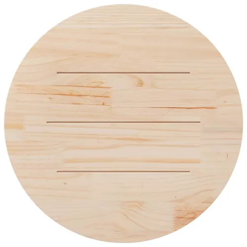 Ploča za stol bijela Ø 90 x 2,5 cm od masivne borovine - Bijela Ø 90 x 2.5 cm Cijena