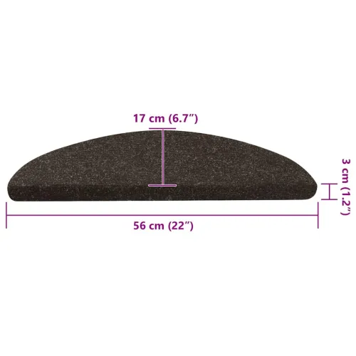 Ljepljivi tepisi za stepenice 15 kom 56x17x3 cm antracit - Antracit 56 x 17 x 3 cm 15 Cijena