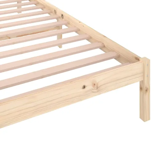 Okvir za krevet od masivne borovine 100 x 200 cm - Prirodna 100 x 200 cm Cijena