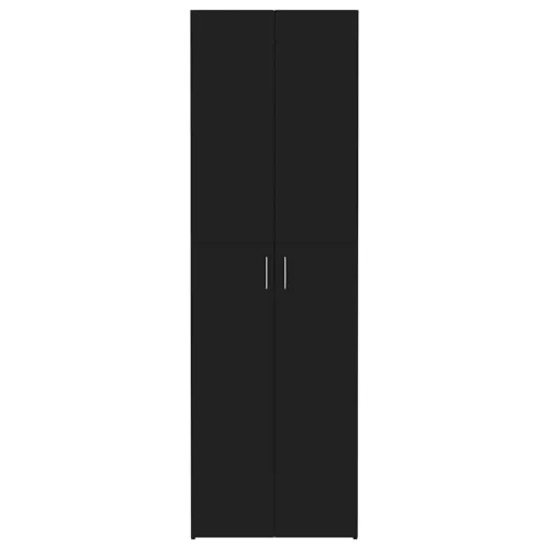 Uredski ormarić crni 60 x 32 x 190 cm od konstruiranog drva - Crna 60 x 32 x 190 cm 1 Cijena