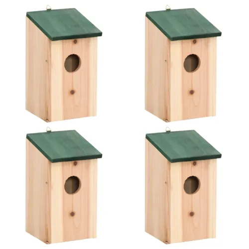 Kućice za ptice 4 kom drvene 12 x 12 x 22 cm  - 4 Cijena