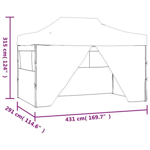 Sklopivi Pop up Šator - Pop up šator za plažu sa 4 Panela 3x4,5 m Krem Bijeli - Krema Cijena