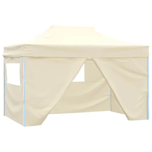 Sklopivi Pop up Šator - Pop up šator za plažu sa 4 Panela 3x4,5 m Krem Bijeli - Krema 1 S 4 zida Ne Cijena