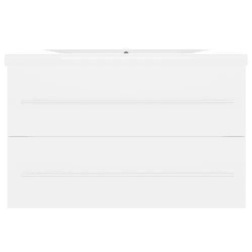 Ormarić s ugrađenim Lavabo - Umivaonikom bijeli od iverice - Bijela 80 x 38.5 x 48 cm bez slavine Cijena