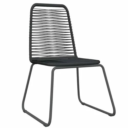Vrtna garnitura - 3-dijelni vrtni blagovaonski set crni - Dužina stola 80 cm 2 Cijena