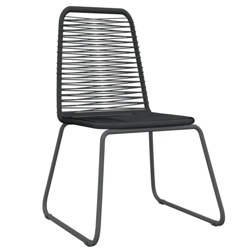 Vrtna garnitura - 3-dijelni vrtni blagovaonski set crni - Dužina stola 80 cm 2 Cijena